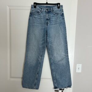 H&M Light Wash Wide-Leg Denim Jeans